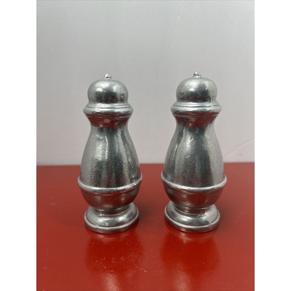Pewter Salt & Pepper Shakers Vintage
